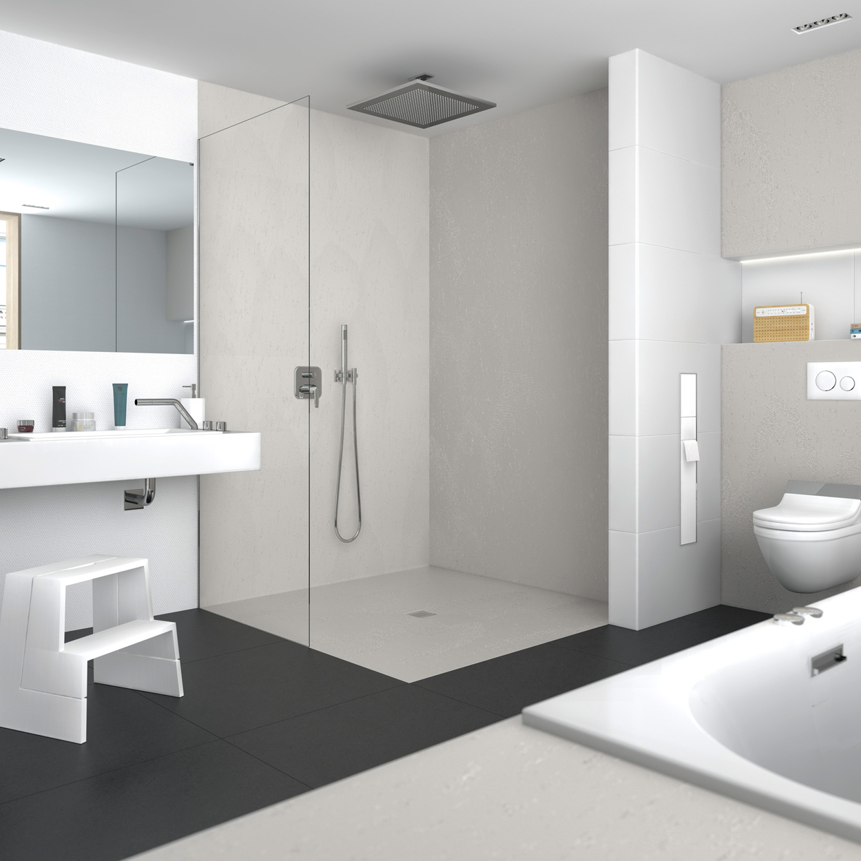 Wedi Fundo Top Primo / Ligno Plus Stone Grijs